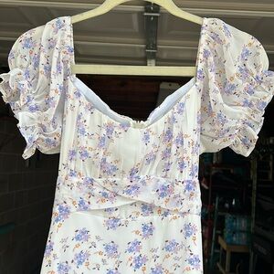 Puff Sleeve Maxi floral dress